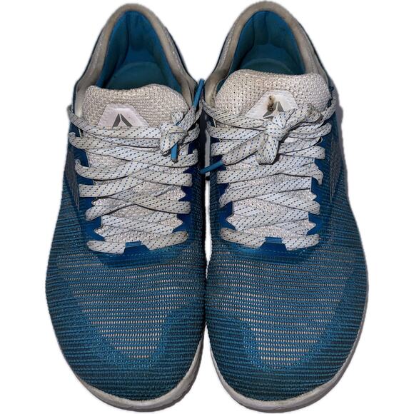 Reebok Nano 9 Women's Cross Trainer Sneakers Bright Cyan/White/Silver Size 10‎ - Picture 1 of 6